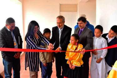 El alcalde Pedro Vicente Obando Ordóñez hizo entrega de aulas y mobiliario a la IEM del corregimiento de Gualmatán El alcalde Pedro Vicente Obando Ordóñez hizo entrega de aulas y mobiliario a la IEM del corregimiento de Gualmatán